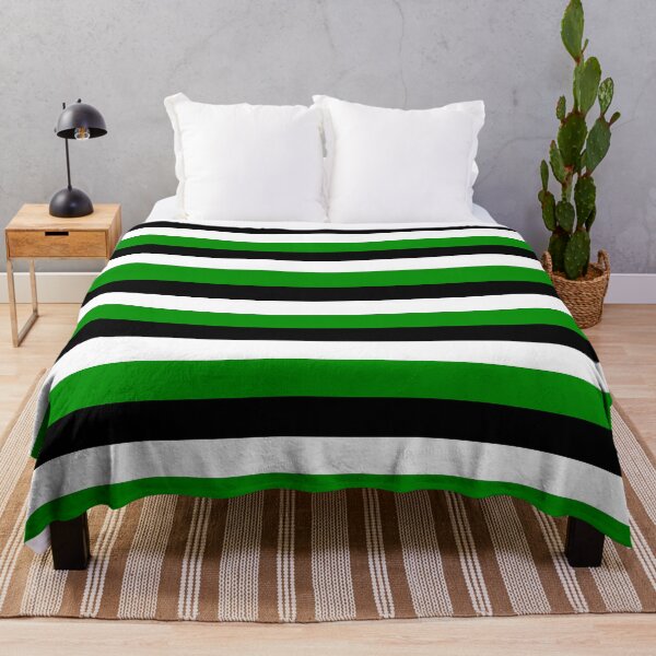 Item preview, Black, White, and Green Stripes designed and sold by FiveRedBats.