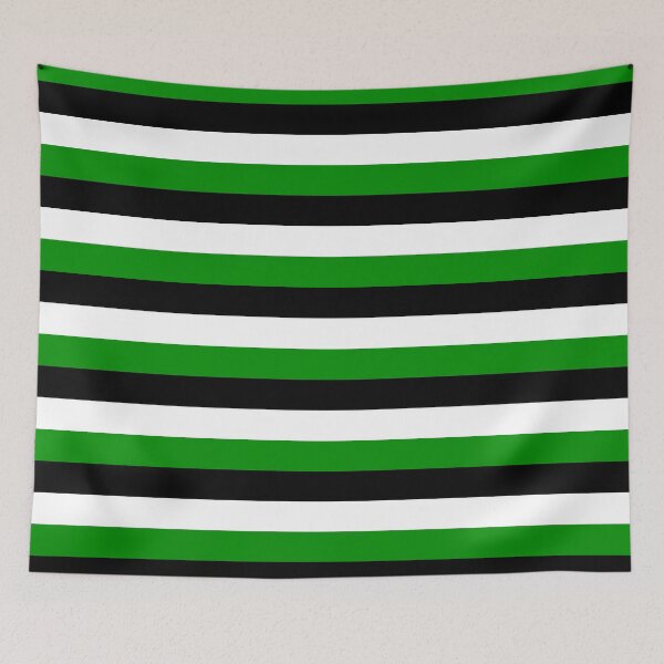 Item preview, Black, White, and Green Stripes designed and sold by FiveRedBats.