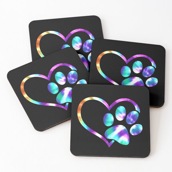 Item preview, Tie Dye Heart Paw Print  designed and sold by DigitalPie.