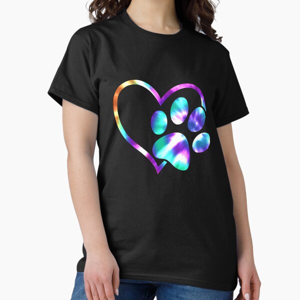 Item preview, Tie Dye Heart Paw Print  designed and sold by DigitalPie.