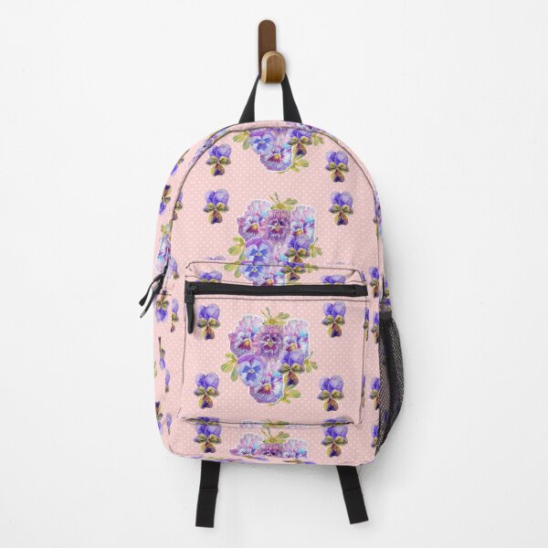 Item preview, Purple Pansy Pink floral Dot Chintz Retro Vinatge designed and sold by Sarah  Rajkotwala.