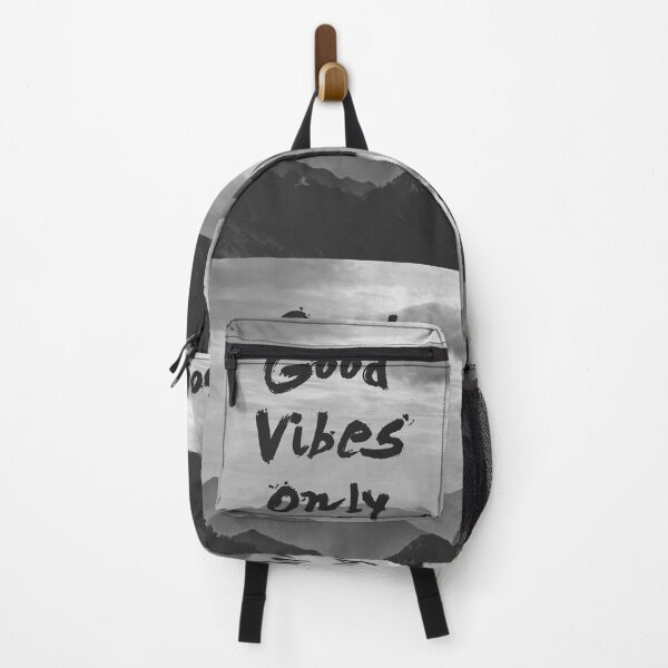 Item preview, GOOD VIBES ONLY / handwritten Landscape - black and white - by Iona Art Digital designed and sold by IonaArtDigital.