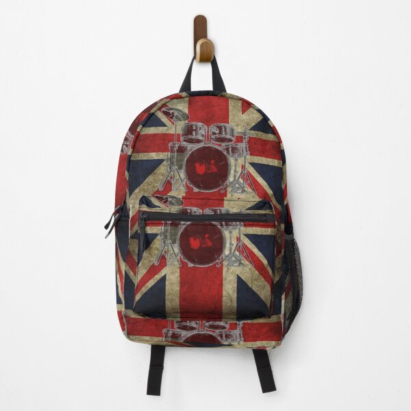 Item preview, UK DRUM - sketch on scratched flag background - digital paint by Iona Art Digital designed and sold by IonaArtDigital.