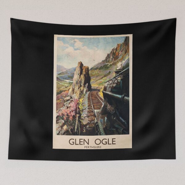 Item preview, Railway Poster Glen Ogle designed and sold by stickart-marek.