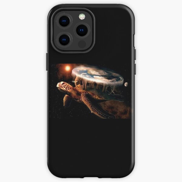 Flat Earth Turtle iPhone Tough Case