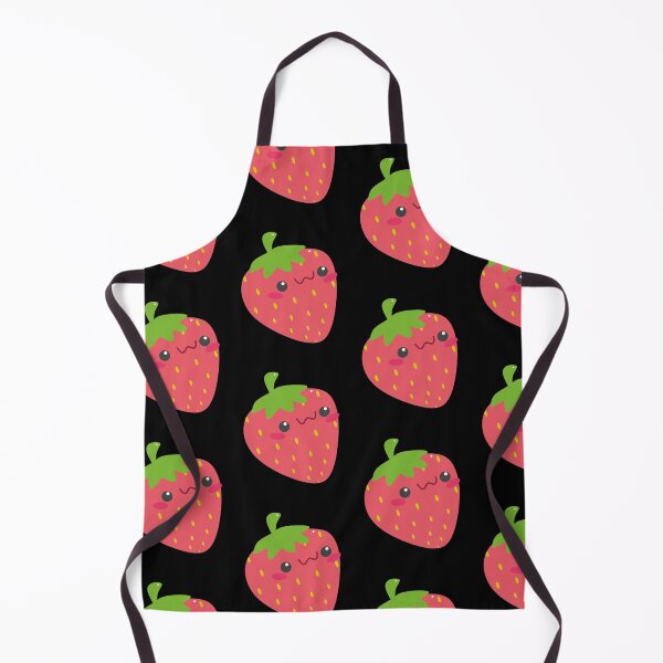 Item preview, Cute Kawaii Strawberry Design, Mask, Backpack, Apron designed and sold by TwistedTeeCo.