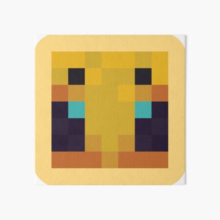 Pixel Minecraft Bee Art Board Print By Makawoofum Redbubble