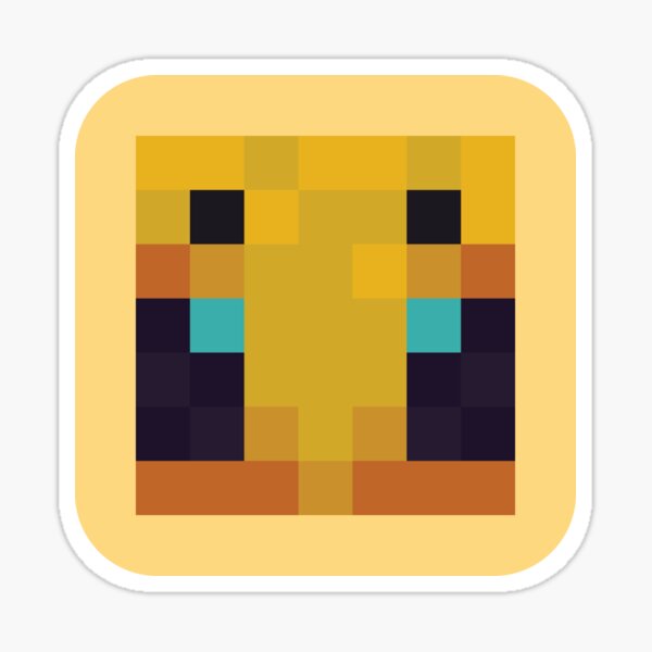 Pixel Minecraft Bee Sticker By Makawoofum Redbubble