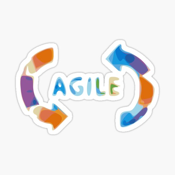 Agile Development Methodology Project Management Custom Art Logo SDLC PDLC Product Design Sticker