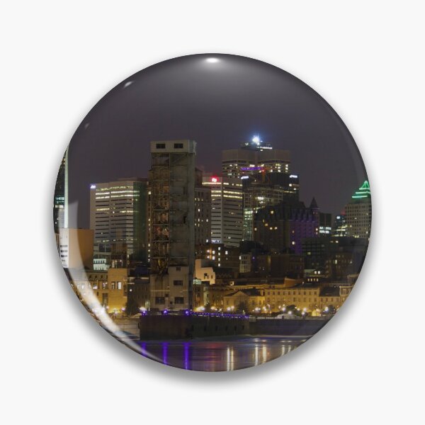 Item preview, Montreal Old Port at night designed and sold by louishay.