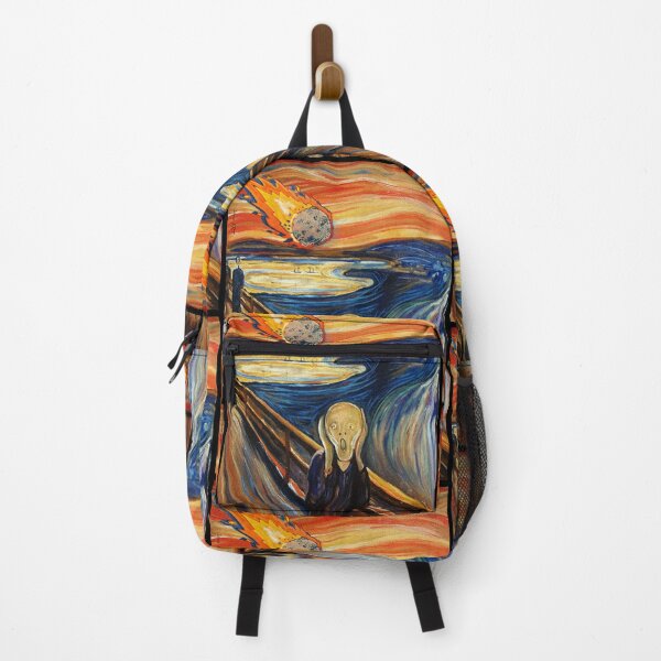 Item preview, OMG AN ASTEROID! with "The Scream by MUNCH" framed / - Asteroid Day - collage digital art - by Iona Art Digital designed and sold by IonaArtDigital.