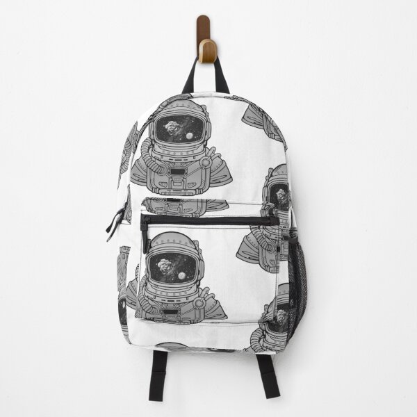 Item preview, SPACEMAN RAINBOW MEETS ASTEROID black and white/ Asteroid Day - digital art - by Iona Art Digital designed and sold by IonaArtDigital.