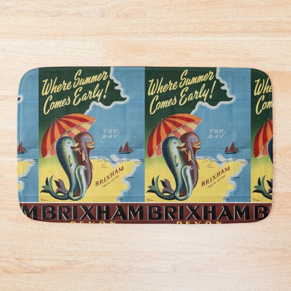 Item preview, Railway Poster Brixham designed and sold by stickart-marek.