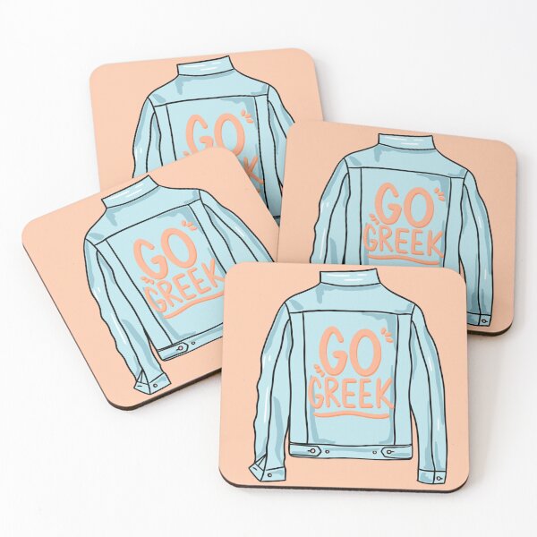 Item preview, Go Greek Jean Jacket designed and sold by ashleyherkie.