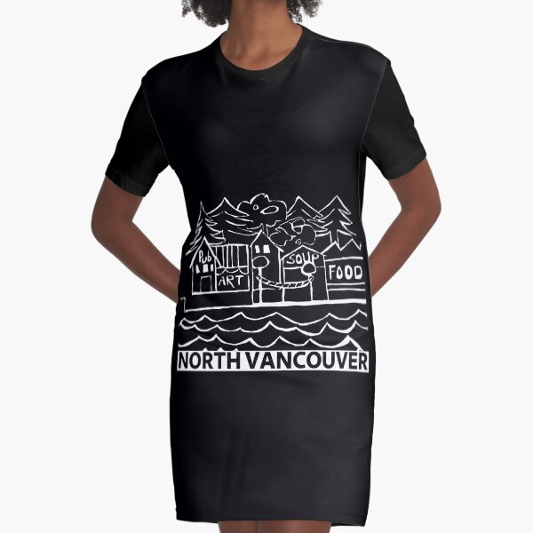 City of North Vancouver Graphic T-Shirt Dress