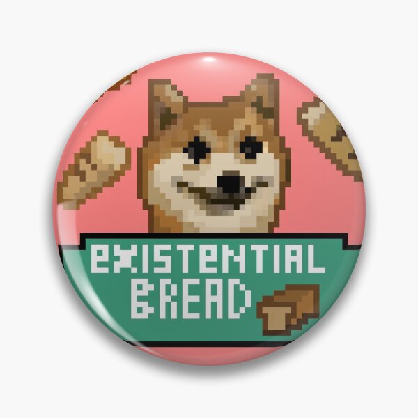 Aperçu de l'œuvre  Pain Existentiel Cheems Doge Pixel Art (Rose) créée et vendue par TeodoraM.