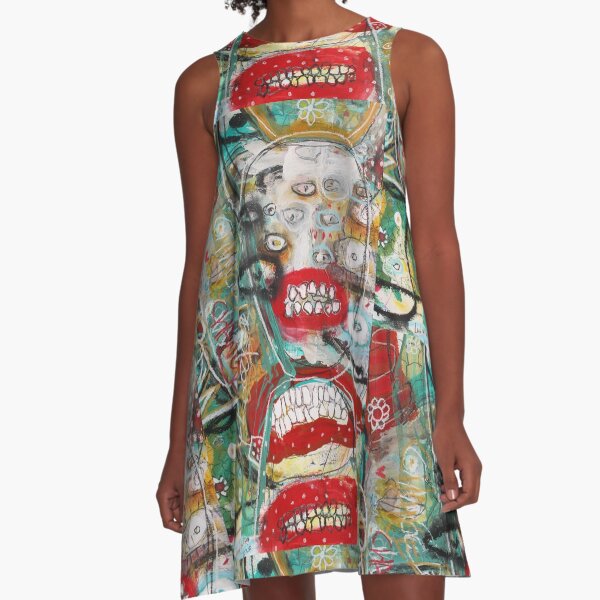 monster mouth A-Line Dress