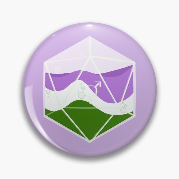 Item preview, Genderqueer D20 designed and sold by StarClusterInc.