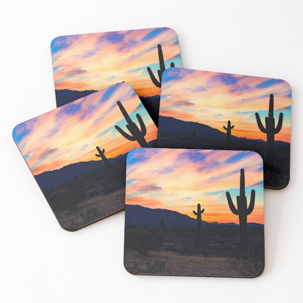 Item preview, Sunset Cactus Desert Dusk Silhouette designed and sold by ultimatedigital.