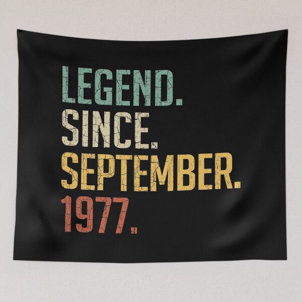 Item preview, Legend Since September 1977 43rd Birthday Gift 43 Years Old Vintage September 1977 designed and sold by Takatv.