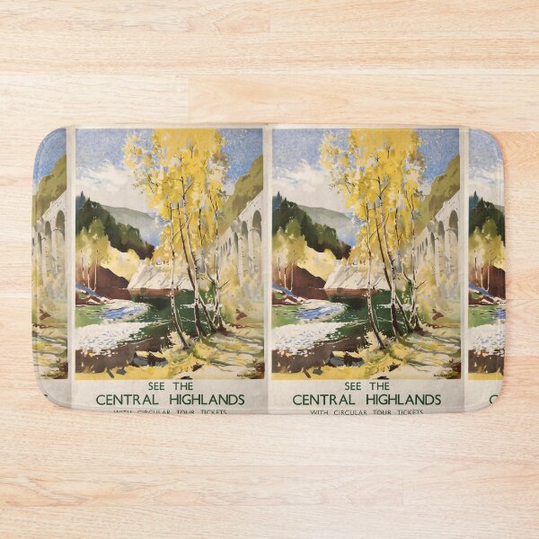 Item preview, Railway Poster Central Highlands designed and sold by stickart-marek.