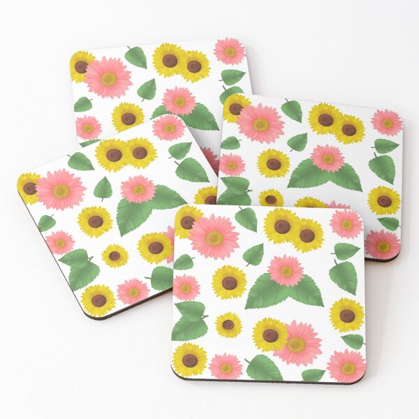Item preview, Yellow pink Sunflower pattern designed and sold by Aerithcloud01.