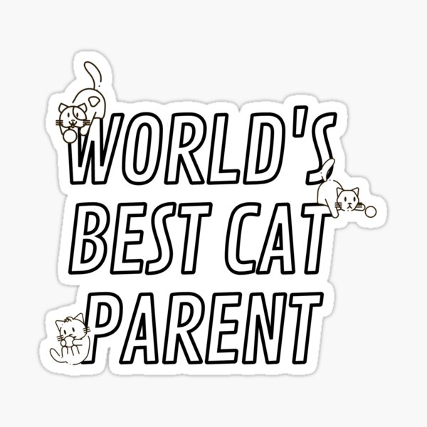 World's Best Cat Parent Sticker
