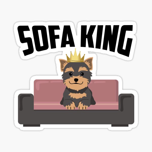 "Sofa King" Sticker for Sale by Redbubble