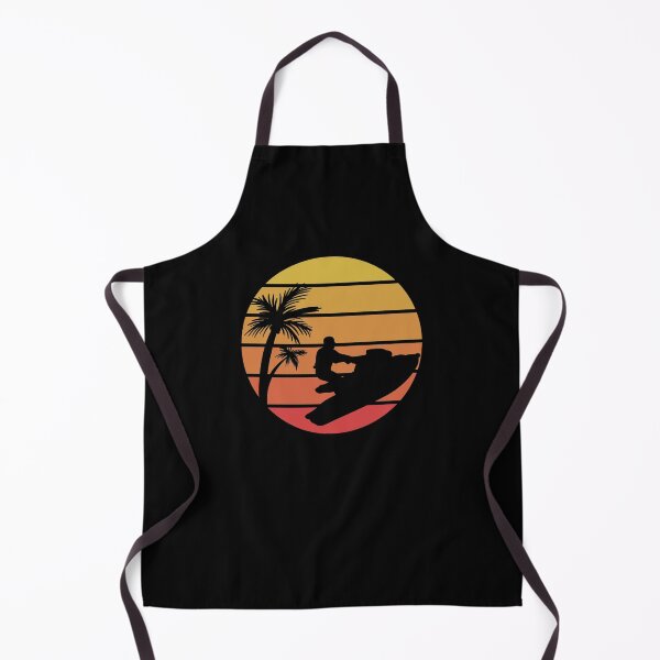 Item preview, Vintage Retro Palm Tree Sunset Jet Ski designed and sold by Vintagemashup.