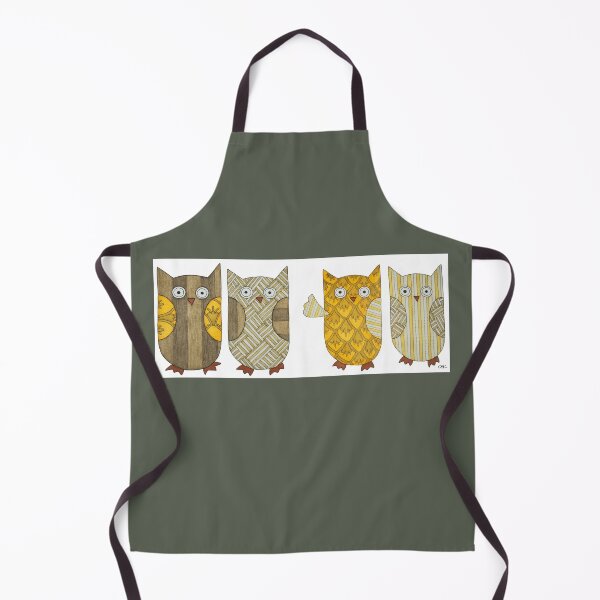Item preview, 4 Gold Owls designed and sold by ErinBrieArt.