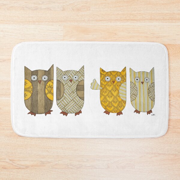 Item preview, 4 Gold Owls designed and sold by ErinBrieArt.