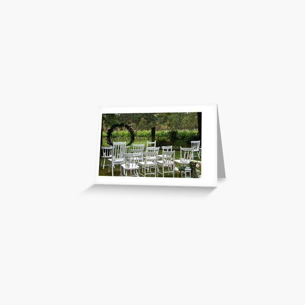 Winery Wedding - Adelaide wedding venue, Vineyard wedding Adelaide, Winery wedding SA Greeting Card