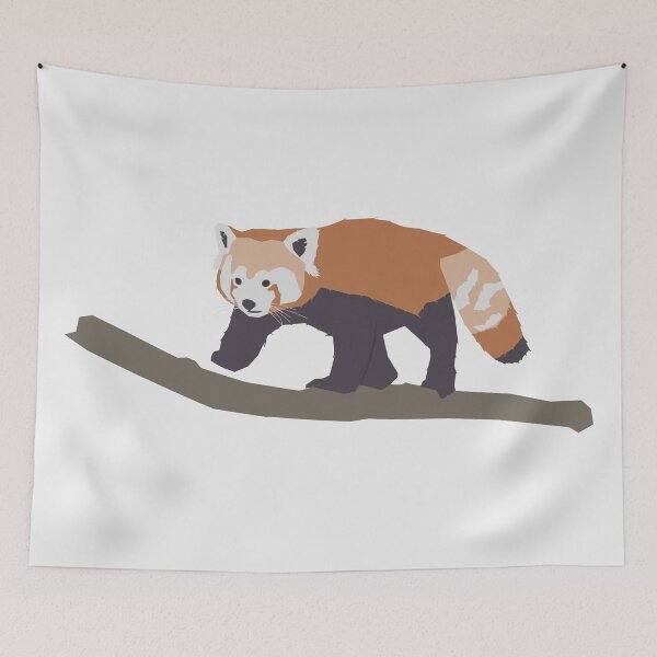 Aperçu de l'œuvre Panda rouge minimaliste créée et vendue par ehaynal.