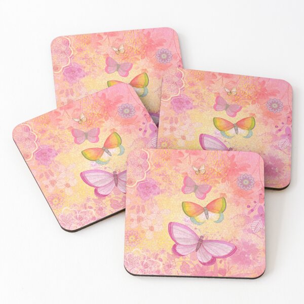 Item preview, Pink butterfly watercolor art   designed and sold by Sue Zipkin.