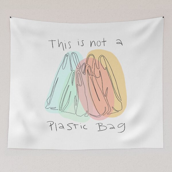 Item preview, Plastic Bag line drawing designed and sold by PaintPsd.