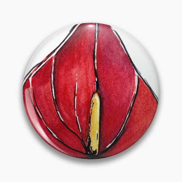 Item preview, Watercolour Anthurium designed and sold by ArtbySophia.
