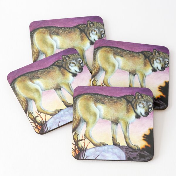 Item preview, Wolf at Sunset designed and sold by Lady-Lilac.