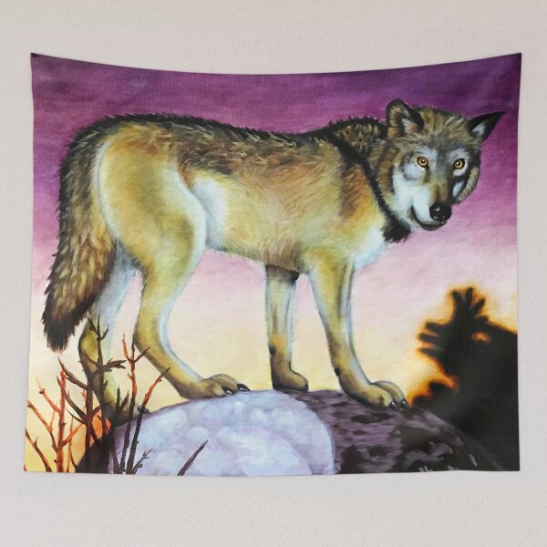 Item preview, Wolf at Sunset designed and sold by Lady-Lilac.