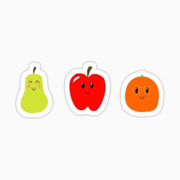 "Fruit Emojis" Sticker for Sale by AZing Redbubble