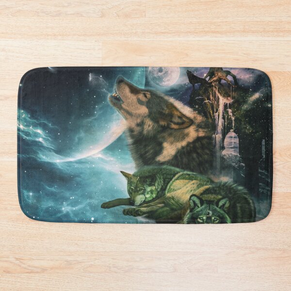 Item preview, Awesome wolf in the moonlight designed and sold by nicky2342.