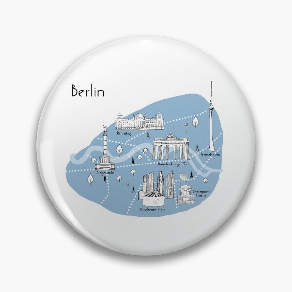 Item preview, Berlin Map - Blue designed and sold by aMano-mapping.