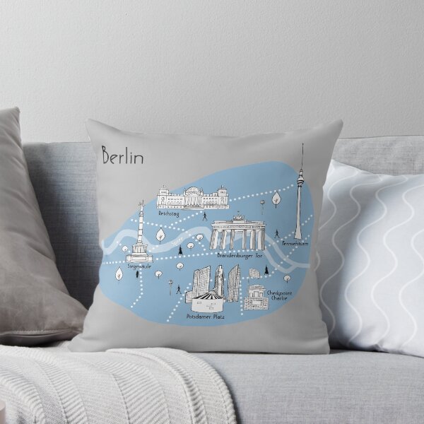 Item preview, Berlin Map - Blue designed and sold by aMano-mapping.