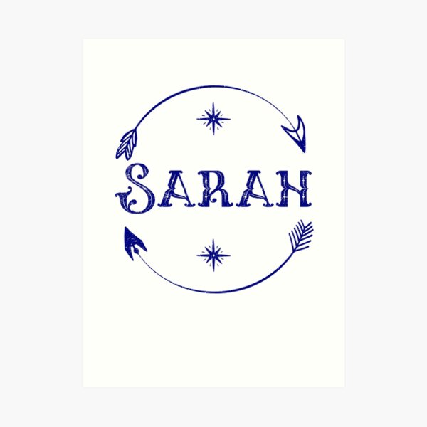 Sarah Name Art Prints Redbubble