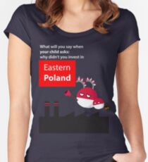 Invest in eastern Poland Women's Fitted Scoop T-Shirt