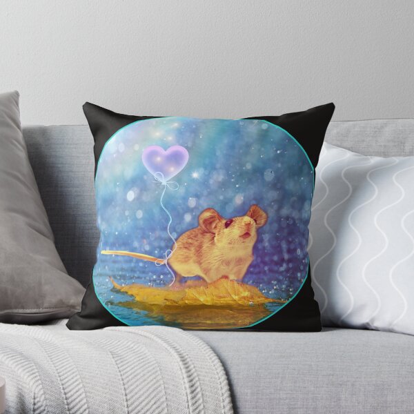 Purple balloon Throw Pillow