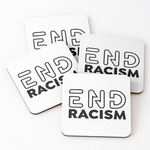 Item preview, End Racism-Black and White designed and sold by MPowerTeez.
