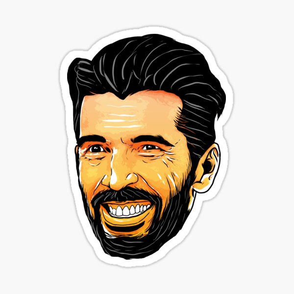“gianluigi gigi buffon” Sticker by unfamouzzz | Redbubble