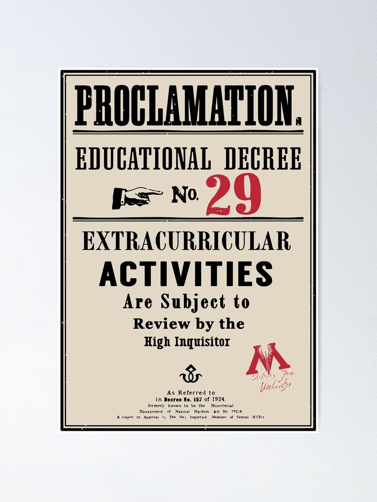Proclamation Educational Decree No.29 proclamation-educational-decree-no-29-poster-by-edisr00-redbubble