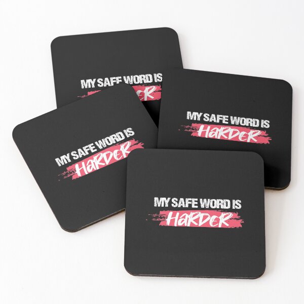 Item preview, BDSM Safe Word Harder designed and sold by coolprint.