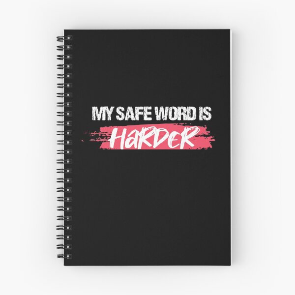 Aperçu de l'œuvre BDSM Safe Word Harder créée et vendue par coolprint.